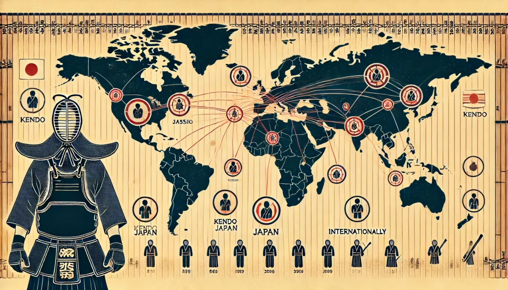 剣道範士の国際的な人数比較