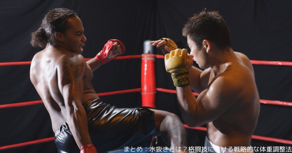 まとめ：水抜きとは？格闘技における戦略的な体重調整法